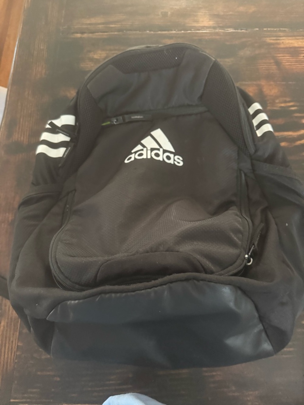 adidas Stadium 3 backpack with front pocket for soccer ball